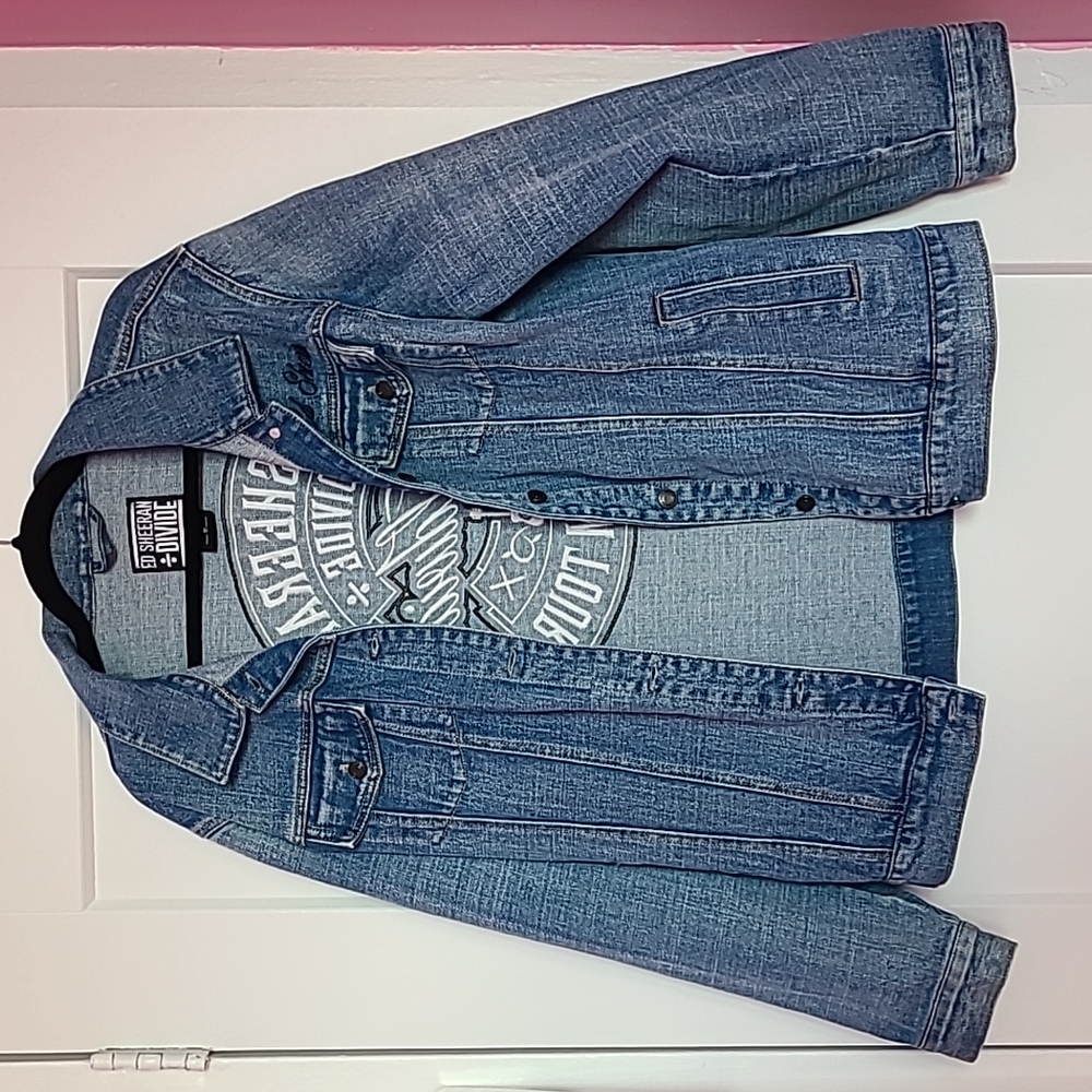 Ed Sheeran Merch Divide Tour Denim Jacket with Patches XL